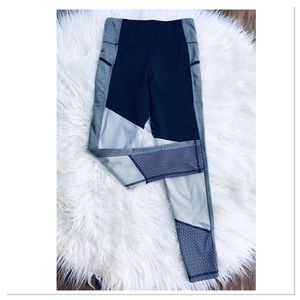 Champion C9 Gray Paneled Dot Athletic Leggings S